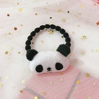 Lindo Panda Felpa Hecho A Mano Pinza Para El Cabello Liga Para El Cabello Broches 1 Pieza sku image 1