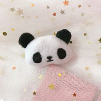 Lindo Panda Felpa Hecho A Mano Pinza Para El Cabello Liga Para El Cabello Broches 1 Pieza sku image 2