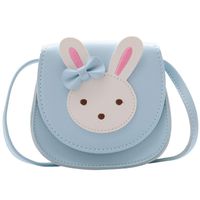Girl's Small Pu Leather Rabbit Cute Square Magnetic Buckle Crossbody Bag main image 7