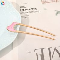 Simple Style U Shape Alloy Enamel Hairpin 1 Piece sku image 12