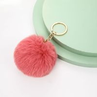 Cute Solid Color Alloy Keychain main image 2