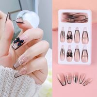 Mode Forme De Cœur Plastique Ongles Correctifs 1 Jeu main image 2