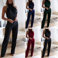 Women's Daily Fashion Solid Color Full Length Backless Jumpsuits main image 6