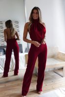 Women's Daily Fashion Solid Color Full Length Backless Jumpsuits main image 2