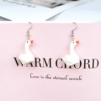 1 Pair Cartoon Style Animal Resin Plating Women's Drop Earrings main image 4