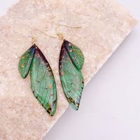 1 Pair Simple Style Wings Copper Epoxy Women's Drop Earrings sku image 38