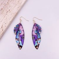 1 Pair Simple Style Wings Copper Epoxy Women's Drop Earrings sku image 43