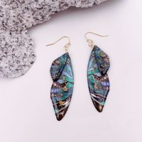 1 Pair Simple Style Wings Copper Epoxy Women's Drop Earrings sku image 42