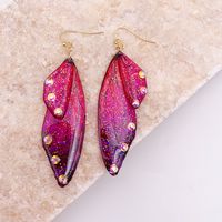 1 Pair Simple Style Wings Copper Epoxy Women's Drop Earrings sku image 39