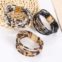 Retro Leopard Pu Leather Women's Bracelets main image 1