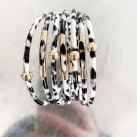 Retro Leopard Pu Leather Women's Bracelets sku image 12