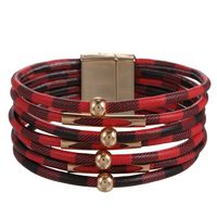 Retro Leopard Pu Leather Women's Bracelets sku image 17