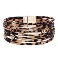 Retro Leopard Pu Leather Women's Bracelets sku image 11
