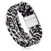 Retro Leopard Pu Leather Women's Bracelets sku image 27