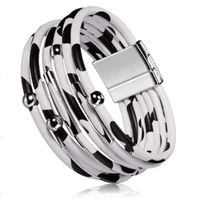 Retro Leopard Pu Leather Women's Bracelets sku image 3