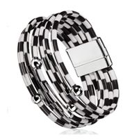 Retro Leopard Pu Leather Women's Bracelets sku image 28