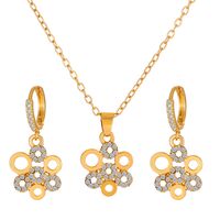 1 Set Fashion Crown Butterfly Notes Alloy Inlay Rhinestones Women's Jewelry Set sku image 5