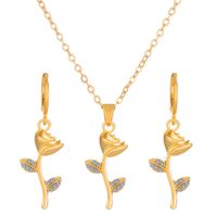 1 Set Fashion Crown Butterfly Notes Alloy Inlay Rhinestones Women's Jewelry Set sku image 10