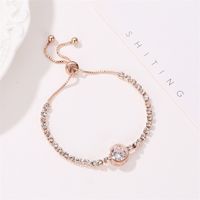 Glam Heart Shape Metal Plating Artificial Pearls Rhinestones Women's Bracelets sku image 8