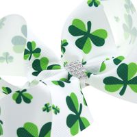 Fashion Four Leaf Clover Cloth Flowers Bowknot Hair Clip 1 Piece main image 4