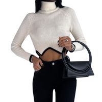 Women's Sweater Long Sleeve Sweaters & Cardigans Jacquard Fashion Color Block main image 5