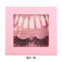 Fashion Solid Color Imitation Mink False Eyelashes 1 Set sku image 1