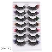 Fashion Multicolor Imitation Mink False Eyelashes 1 Set sku image 1