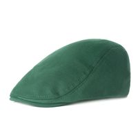 Men's Retro Solid Color Flat Eaves Beret Hat main image 3