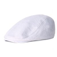 Men's Retro Solid Color Flat Eaves Beret Hat sku image 6