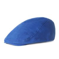 Men's Retro Solid Color Flat Eaves Beret Hat sku image 10