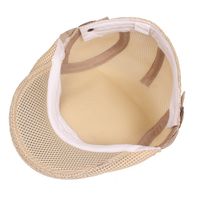 Unisex Simple Style Solid Color Flat Eaves Beret Hat main image 4