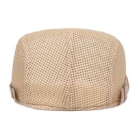 Unisex Simple Style Solid Color Flat Eaves Beret Hat main image 3