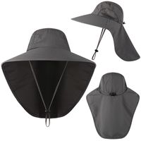 Unisex Fashion Solid Color Wide Eaves Bucket Hat main image 3