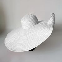 Women's Vacation Solid Color Big Eaves Straw Hat sku image 11