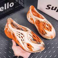 Men's Fashion Color Block Round Toe Crocs Slippers main image 6