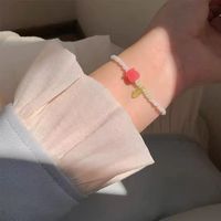 Damen Armbänder Mit Süßen Blumen Perlen main image 2
