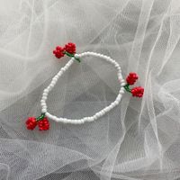 Sweet Cherry Beaded Women's Bracelets sku image 2