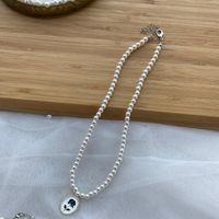 Simple Style Flower Pearl Beaded Pendant Necklace 1 Piece sku image 1