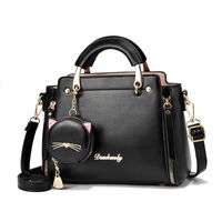 Femmes Moyen Faux Cuir Couleur Unie Mode Carré Fermeture Éclair Sac Bandoulière main image 5