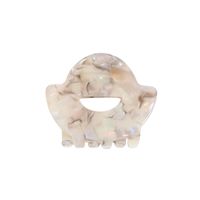 Cute Marble Acetic Acid Sheets Handmade Hollow Out Hair Claws 1 Piece sku image 1