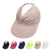 Women's Fashion Solid Color Handmade Curved Eaves Sun Hat main image 5