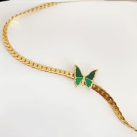Einfacher Stil Schmetterling Titan Stahl Überzug Halskette 1 Stück main image 5