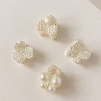 Cartoon Style Sweet Flower Butterfly Arylic Imitation Pearl Hair Claws 1 Piece main image 6