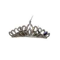Women's Fashion Crown Alloy Hollow Out Inlay Rhinestones Pearl Crown main image 2