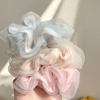 Sweet Ditsy Floral Gauze Hair Tie 1 Piece main image 5