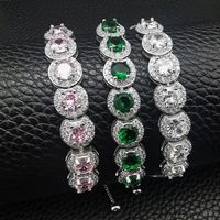 1 Piece Fashion Round Artificial Crystal Inlay Artificial Diamond Women's Bracelets main image 1