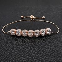 1 Piece Fashion Round Artificial Crystal Inlay Artificial Diamond Women's Bracelets sku image 3