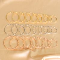 Fashion Circle Stainless Steel Plating Earrings 1 Pair sku image 11