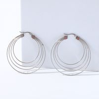 Fashion Geometric Stainless Steel Plating Earrings 1 Pair main image 4
