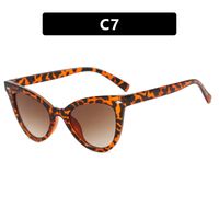 Casual Solid Color Ac Cat Eye Rivet Full Frame Optical Glasses sku image 7